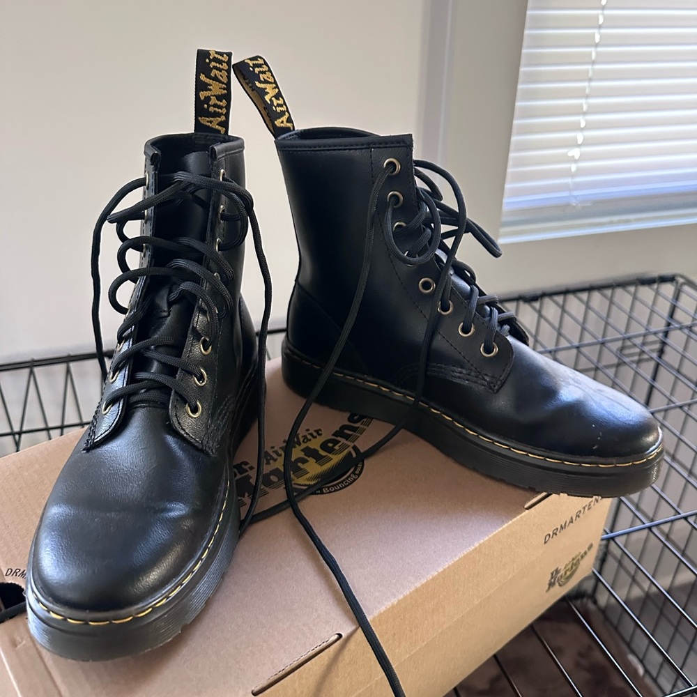 Dr. Martens Black Leather Boots